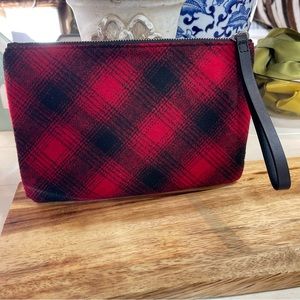 New J Jill flannel buffalo plaid bag